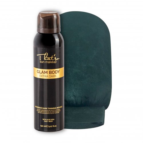 That'so That'so Sun Makeup Glam Body Mousse Extra Dark Sun (DHA 8%) + Mitt