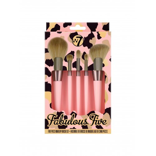 W7 Cosmetics Fabulous Five Makeup Brush Set Makiažo šepetėlių rinkinys