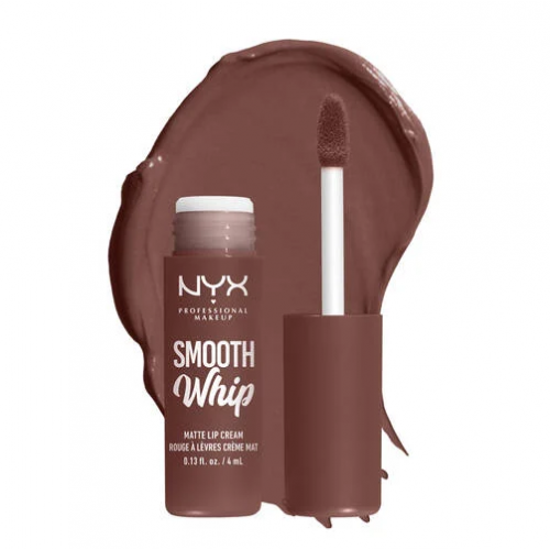 Photos - Lipstick & Lip Gloss NYX Professional Makeup Smooth Whip Matte Lip Cream Ultra-Smooth Vegan Lip Cream 4ml 17 Thread Count KS890449