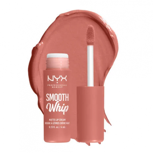 Photos - Lipstick & Lip Gloss NYX Professional Makeup Professional Makeup Smooth Whip Matte Lip Cream Ultra-Smooth Vegan Lip Cream 4ml 22 Cheeks KS182