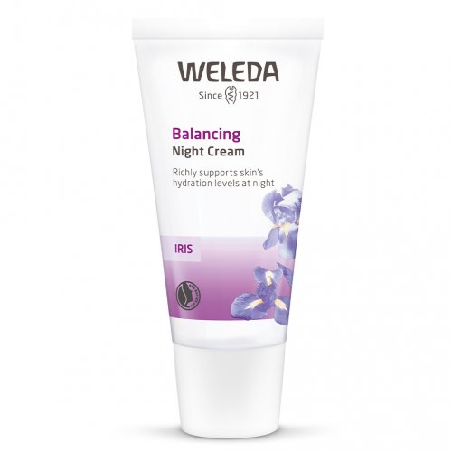 Weleda Iris Balancing Night Cream Naktinis drėkinamasis kremas su vilkdalgiais