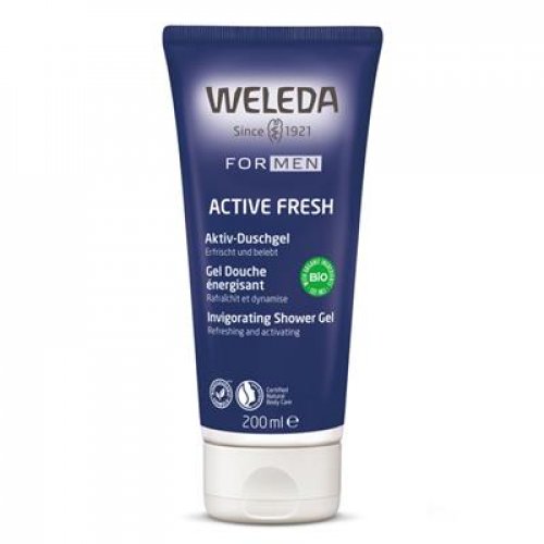Weleda Mens Active Fresh Shower Gel Energijos suteikiantis dušo gelis vyrams