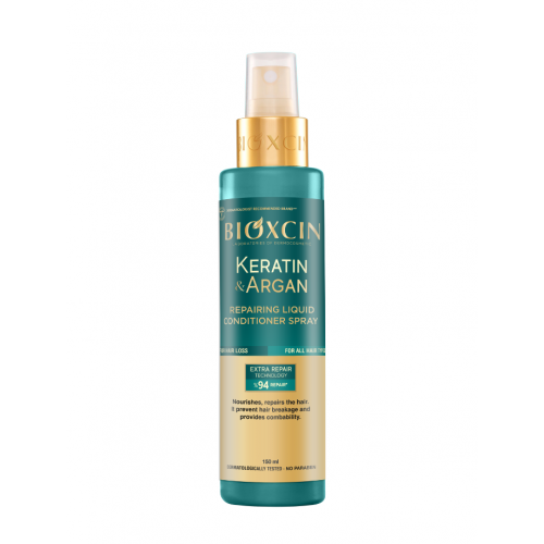 Bioxcin Keratin & Argan Repairing Conditioner Spray Purškiamas plaukų kondicionierius