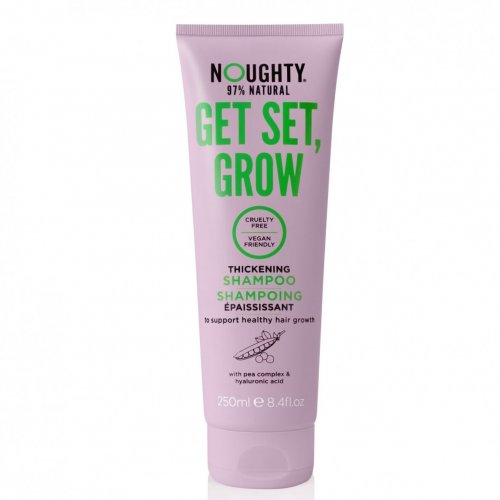 Noughty Get Set, Grow Thickening Shampoo Plaukų augimą skatinantis šampūnas su hialurono rūgštimi ir žirnių kompleksu