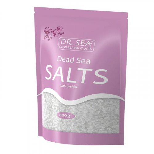 Dr. Sea Dead Sea Salts With Orchid Negyvosios jūros druska voniai su orchidėjomis