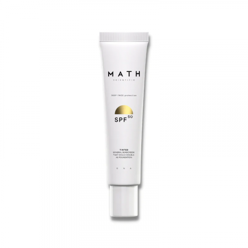 Math Scientific Tinted Mineral Sunscreen SPF50 40ml Light