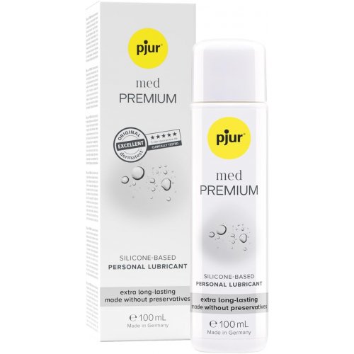 Pjur Med Premium Glide Silikona bāzes lubrikants sausai un ļoti jutīgai ādai