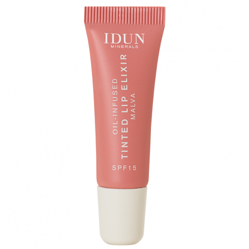 IDUN Minerals Oil-Infused Tinted Lip Elixir Atspalvį suteikiantis lūpų aliejus SPF15