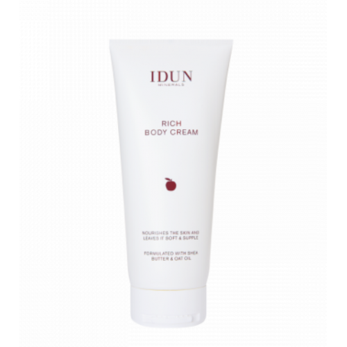 IDUN Minerals Rich Body Cream Maitinamasis kūno kremas su sviestmedžių ir avižų aliejais