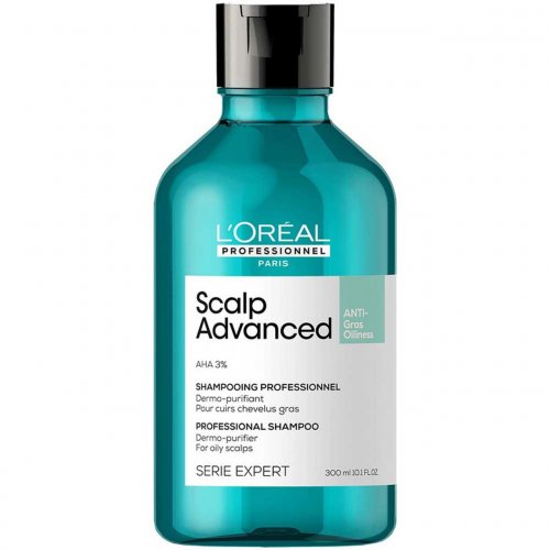 L'Oréal Professionnel Scalp Advanced Anti-Oiliness Dermo-Purifier Shampoo Valantis šampūnas riebiems plaukams