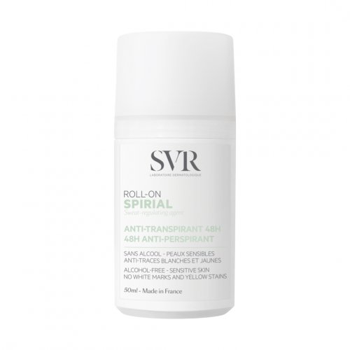 SVR Spirial Roll-on Rutulinis antiperspirantas nuo vidutinio arba intensyvaus prakaitavimo