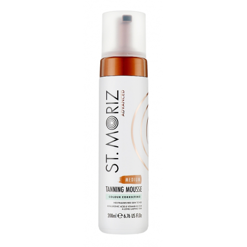 St. Moriz Advanced Colour Correct Tanning Mousse Medium Savaiminio įdegio putos
