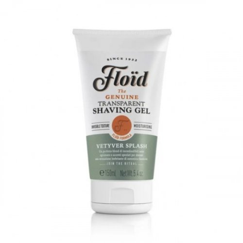 Floid Transparent Shaving Gel Vetyver Splash Skaidrus skutimosi gelis