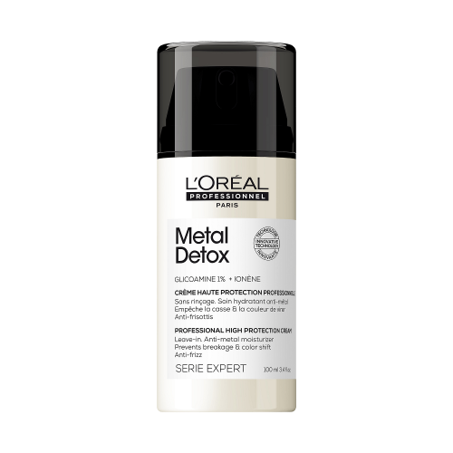 L'Oréal Professionnel Metal Detox Anti-Metal High Protection Leave In Cream Apsauginis nenuplaunamas plaukų kremas