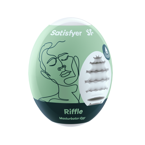 Satisfyer Masturbator Egg - Riffle Vienkartinis masturbatorius