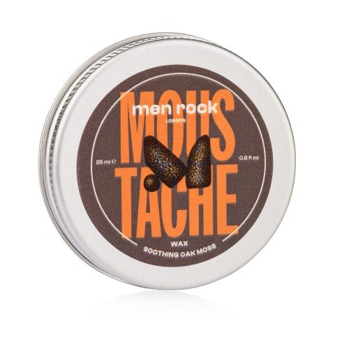 Men Rock Soothing Oak Moss Moustache Wax Ūsu nomierinošs vasks