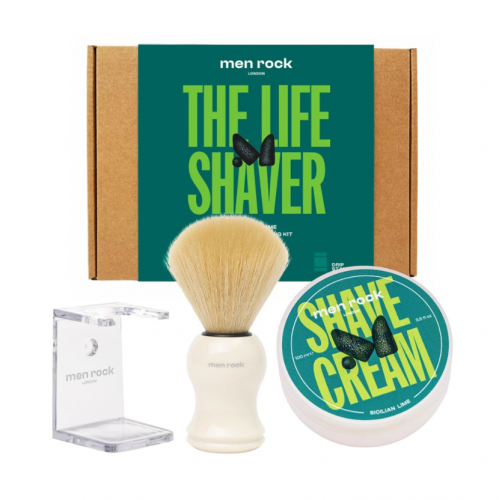Men Rock The Life Shaver Sicilian Lime Essential Shaving Kit Skutimosi priemonių rinkinys