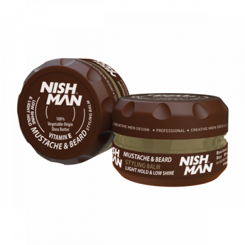 Nishman Beard & Mustache Styling Balm Barzdos ir ūsų formavimo balzamas