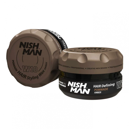 Nishman Hair Styling Pomade Amber W10 Vandens pagrindo pomada