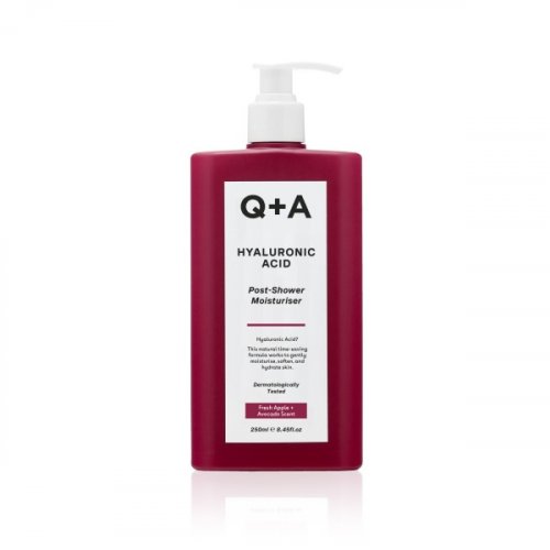 Q+A Hyaluronic Acid Post Shower Moisturiser Drėkinamasis kūno kremas su hialurono rūgštimi