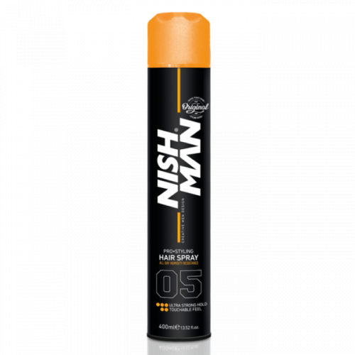 Nishman Ultra Strong Hold Hairspray 05 Väga tugeva fikseerimisega juukselakk