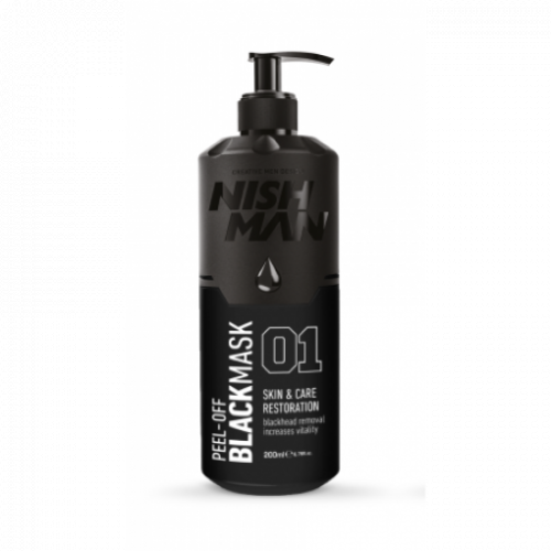 Nishman Black Peel Off Face Mask Nulupama veido kaukė