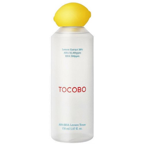 Tocobo Aha Bha Lemon Toner Veido valiklis su AHA ir BHA rūgštimis ir vitaminu C