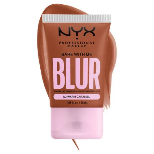 Photos - Foundation & Concealer NYX Professional Makeup Professional Makeup Bare With Me Blur Tint Foundation 30ml 16 Warm Caramel KS354410