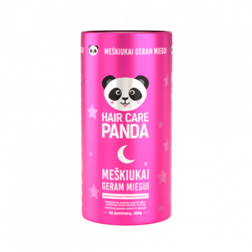 Hair Care Panda For Good Sleep Food Supplement Maisto papildai geresniam miegui  60 guminukų
