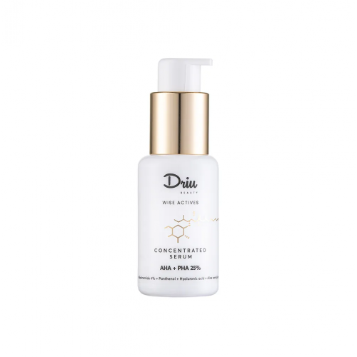Driu Beauty Wise Actives Concentrated Serum AHA+PHA 25% Koncentruotas rūgščių serumas