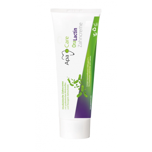 ApaCare OraLactin Toothpaste With Pre- And Postbiotics Dantų pasta su pre - ir postbiotikais