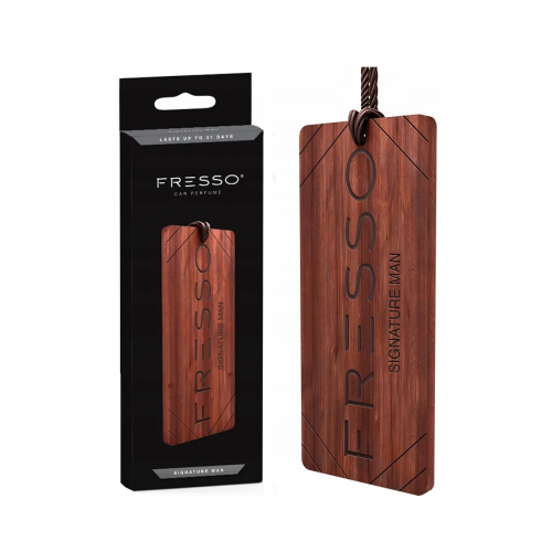 Fresso Wooden Pendant Car Air Freshener Kvapas automobiliui