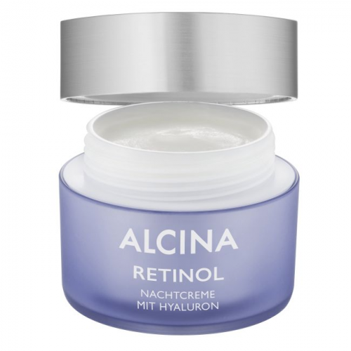 Alcina Retinol Night Cream Naktinis kremas su retinoliu ir hialurono rūgštimi