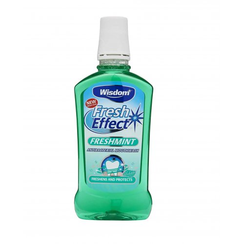 Wisdom Fresh Effect Antibacterial Mouthwash Burnos skalavimo skystis