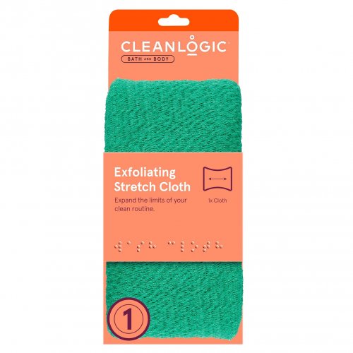 Cleanlogic Cleanlogic Bath & Body Exfoliating Stretch Cloth Emerald