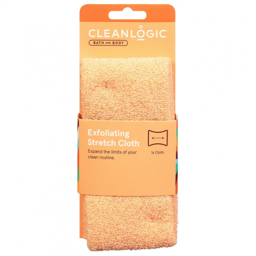 Cleanlogic Cleanlogic Bath & Body Exfoliating Stretch Cloth Coral