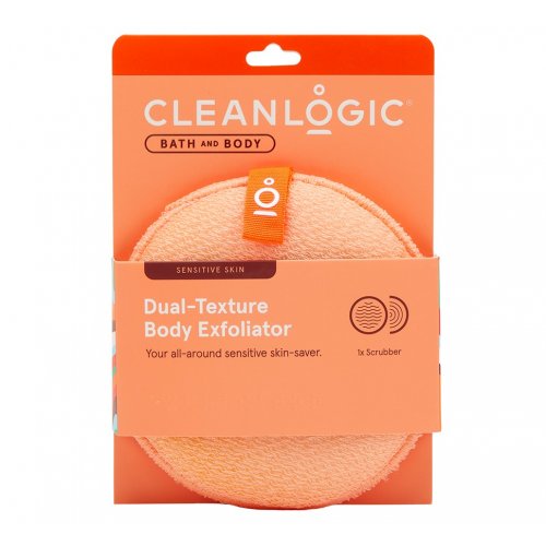 Cleanlogic Cleanlogic Bath & Body Sensitive Skin Dual-Texture Body Exfoliator Coral