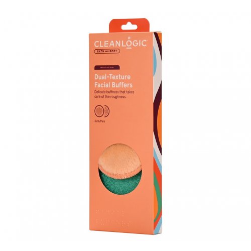 Photos - Facial Cleansing Brush A&D Cleanlogic Sensitive Skin Dual-Texture Facial Buffers 3 pcs. KS497746