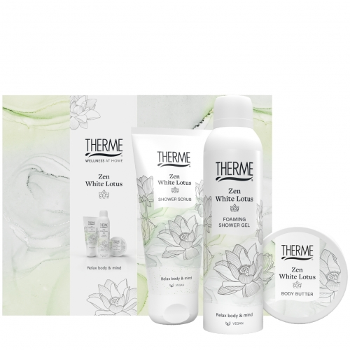 Therme Zen White Lotus Atpalaiduojantis kūno priežiūros rinkinys