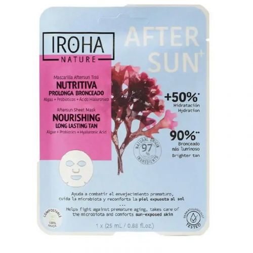 IROHA IROHA Nature Aftersun Sheet Mask Nourishing Algaes Long Lasting Tan 25ml