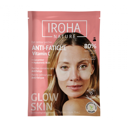 IROHA IROHA Nature Eye Contour Patches Vitamin C Cucumber & Hyaluronic Acid 2x8ml