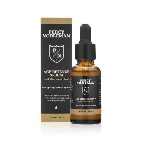 Percy Nobleman Age Defence Serum Atkuriamasis veido serumas su hialurono rūgštimi