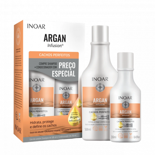 Inoar Inoar Argan Infusion Perfect Curls Duo Kit 500ml+250ml