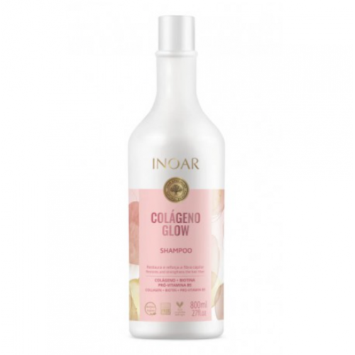 Inoar Colágeno Glow Shampoo Šampūnas su kolagenu  800ml