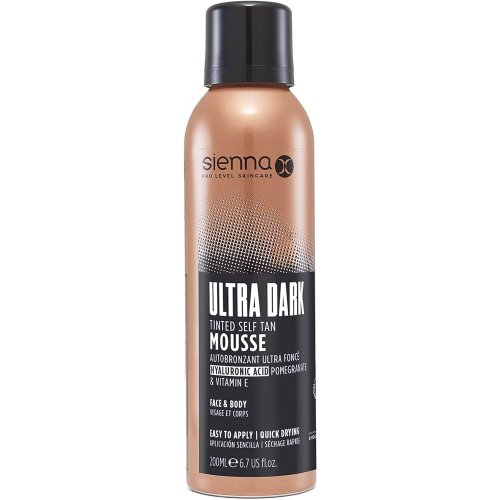 Sienna X Ultra Dark Tinted Self Tan Mousse Itin tamsios savaiminio įdegio putos