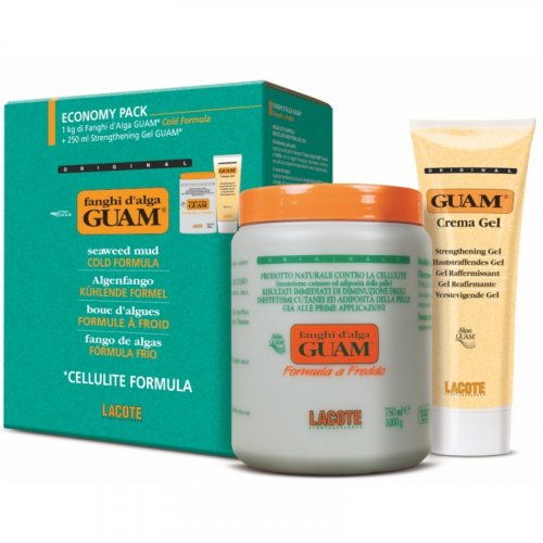 Guam Seaweed Mud Cold Formula + Crema Gel Kit Rinkinys nuo celiulito