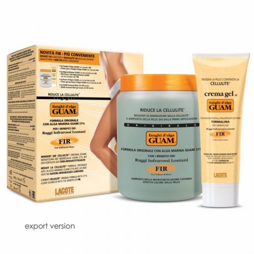 Guam Anti-cellulite Mud Mask + Firming Lifting Gel Anti-cellulite Kit Rinkinys celiulito gydymui