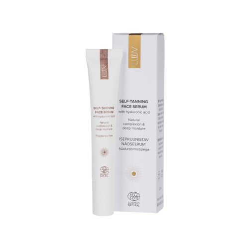 LUUV Self-Tanning Face Serum Pašiedeguma serums sejai