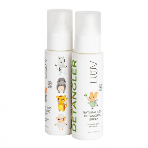 Luuv Natural Kids Detangling Spray Natūralus vaikiškas purškiklis besiveliantiems plaukams