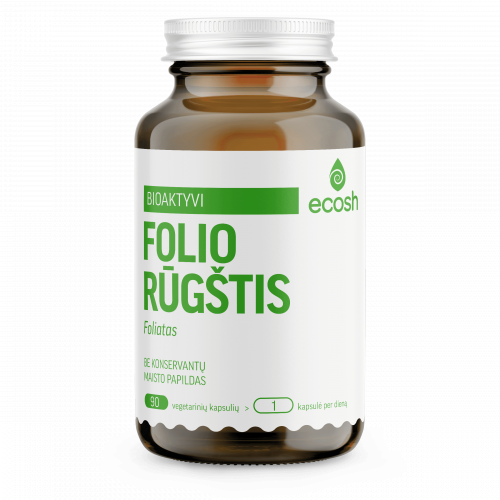 Ecosh Foolhape Maisto papildas Bioaktyvi folio rūgštis